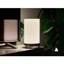 Bs3dcrafts.co Bal Peteği Desenli 3D Tasarım Modern Masa Lambası – Sıcak Işık Ortam Aydınlatma