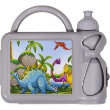 Abnturk Dinozor Temalı Çocuk Beslenme Çantası ve Suluk Seti - Okul Öncesi ve Ilkokul