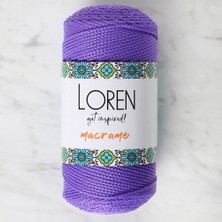 Popüler Sepet Loren Macrame Mor El Örgü Ipi - Rm 0141 - 34346