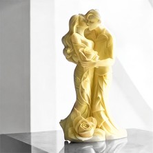 Genel Romantik Çift Heykeli & Biblosu 11X5 cm – Özel Tasarım Aşkın Simgesi - Sevgili Biblo