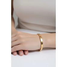 Atalya Accessory Gold Rengi Çelik Kadın Kelepçe