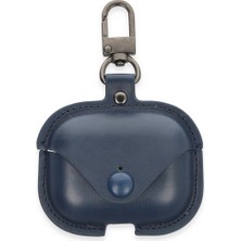 Selfbuysell Airpods 3 (3.nesil) Çanta Deri Kılıf - Lacivert