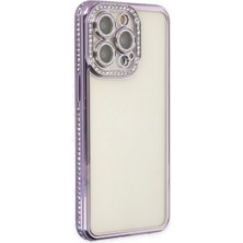 Selfbuysell Iphone 14 Pro Kılıf Joke Taşlı Silikon - Mor