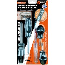 Selfbuysell 6pcs  Tornavida - Çok Amaçlı Set  Tornavida - Topaç Tornavida - Kontrol Kalem - Elektrik Bant (5324)