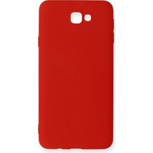 Selfbuysell Samsung Galaxy J7 Prime Kılıf Nano Içi Kadife Silikon - Kırmızı
