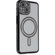 Selfbuysell Iphone 13 Kılıf Joke Simli Magneticsafe Kılıf - Siyah
