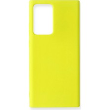 Selfbuysell Samsung Galaxy Note 20 Ultra Kılıf Nano Içi Kadife Silikon - Sarı