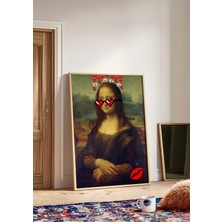 Des Vu Print Mona Lisa Posteri,modern Pinterest Temalı Çerçevesiz Poster