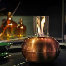 Starfire Antique Bronz Masaüstü Bioethanol Şömine – El İşçiliği, Gerçek Alev, Premium Metal Tasarım