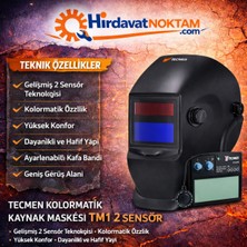 Tecmen Kolormatik Kaynak Maskesi Tm1 2 Sensör