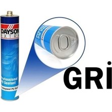 CTR Ticaret Dayson Extra Profesyonel Pu Mastik %100 Silikon - Antibakteriyel Kararma Yapmaz (Siyah / Beyaz / Şeffaf /gri Seçenekli)