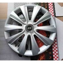Yk Hyundai I20 / I30 / Elantra Uyumlu 16 Inç Jant Kapağı 4'lü Takım Amblem Hediyeli