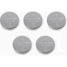 Yuma CR1216 Süper Lityum 3V 5’li Kart Düğme Pil