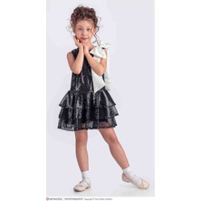 Perinin Dolabı Pırıltılı Kız Çocuk Abiye Elbıse