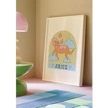 Des Vu Print Aries Burç Posteri, Koç Burcu Posteri, Pinterest Temalı Çerçevesiz Poster