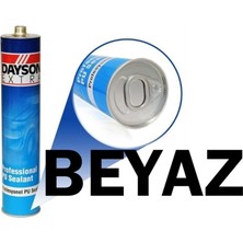 CTR Ticaret Dayson Extra Profesyonel Pu Mastik %100 Silikon - Antibakteriyel Kararma Yapmaz (Beyaz 10 Adet Avantaj Paketi )