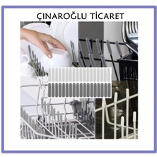 Çınaroğlu Ticaret Beko 3913 I 50 Adet Pas Önleyici Bulaşık Makinesi Sepet Çubukları Için Plastik Kapak Uçları Çizilmeleri Önler Gri Renk