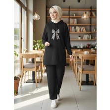 Arya Nisa Kids Leopar Detaylı Tunik Pantolon Mevsimlik Alt Üst Takım