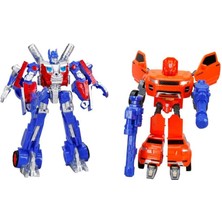 Işıklı 2'li Power Robot Transformer Dönüşen Araçlar ARLSTRTCH-RSG3256