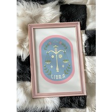 Des Vu Print Libra Burç Posteri, Terazi Pinterest Temalı Çerçevesiz Poster