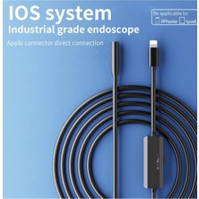 Selfbuysell Endoskop Yılan Video Kamera Ios Uyumlu Led’li 5 Metre 7 mm Sert Kablo 2mp Full Hd