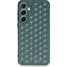 Selfbuysell Samsung Galaxy A25 5g Kılıf Petek Silikon Kapak - Koyu Yeşil