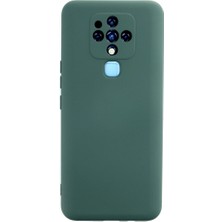 Selfbuysell Tecno Camon 16 Kılıf Nano Içi Kadife Silikon - Koyu Yeşil