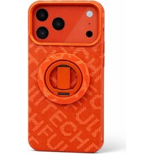 Zuidid Ftcp2 - Iphone 17 Pro Max Magesafe ve Stand Özellikli Karbon Fiber Kılıf