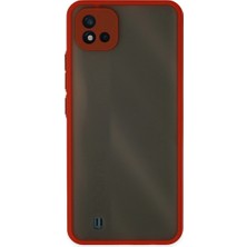 Selfbuysell Realme C11 2021 Kılıf Montreal Silikon Kapak - Kırmızı