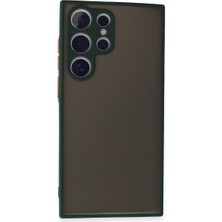 Selfbuysell Samsung Galaxy S24 Ultra Kılıf Montreal Silikon Kapak - Yeşil