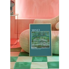 Des Vu Print Claude Monet Water Lily Pond Posteri, Monet Temalı Çerçevesiz Poster