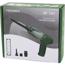 Selfbuysell 3ın1 Çekme - Üfleme Oto - Araç - Ev El Tipi Süpürge USB Şarj Mini - Taşınabilir0.4lt - 120W JB-107 (5324)