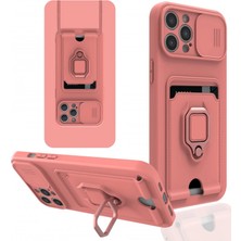 Selfbuysell Iphone 12 Pro Kılıf Zuma Kartvizitli Yüzüklü Silikon - Pembe
