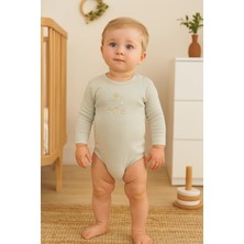 Almira Anne Bebek Unisex Ördek Baskılı Uzun Kollu Alltan ve Omuzdan Çıtçıtlı Organik Pamuklu Zıbın