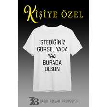 3B Baskı Reklam Promosyon Kişiye Özel Baskılı Beyaz T-Shırt