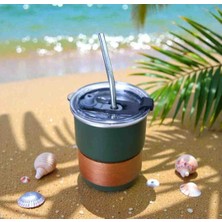 Tea Escape Mate - Bitki Çayı - Matcha Bardağı – Sürdürülebilir Paslanmaz Çelik Bardak (260 Ml)