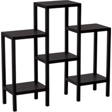 Selfbuysell 6 Raflı - Siyah Modüler Ünite Plastik 108X100X29 cm (5324)