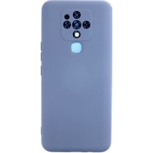 Selfbuysell Tecno Camon 16 Kılıf Nano Içi Kadife Silikon - Gri