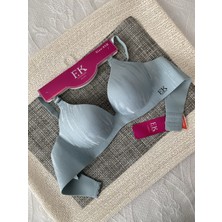 F.k Lazer Kesim Balensiz Destekli Bebek Mavisi Renk Sütyen