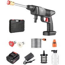 Selfbuysell 48V Şarjlı Çift Bataryalı Taşınabilir Basınçlı Oto Yıkama Bahçe Sulama Makinesi