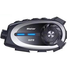 Selfbuysell Q29 Motosiklet Kask Bluetooth Kulaklık Eşleşmeli 1080P Kamera Geniş Açı Su Geçirmez Intercom