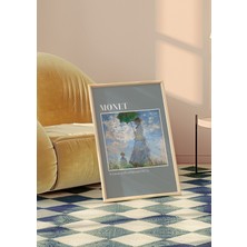 Des Vu Print Claude Monet The Woman With A Parasol Posteri,monet Temalı Çerçevesiz Poster