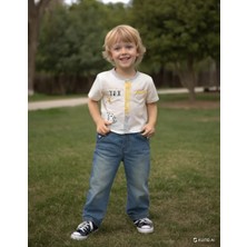 Almira Anne Bebek Erkek Çocuk Kısa Kollu Baskılı Gömlek - Çocuklar Için Yazlık Eğlenceli Desenli Gömlek