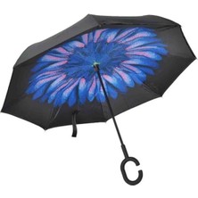 Ay Ege Damlalı Papatya Kadın Şemsiye