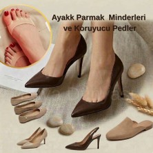 Eşya Dünyası Pamuklu Ayak Parmak Minderi ve Koruyucu Ped - Kaymaz Metatarsal Ayak Önü Destek Pedi (1 Çift)