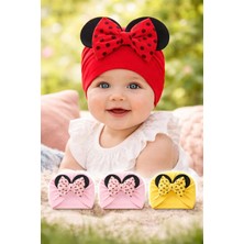 Almira Anne Bebek Mickey Mouse Desenli Kız Çocuk Penye Bone