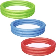 Epilons Mey Ithalat® 51027 Üç Halkalı Renkli Şişme Havuz 183 x 33CM