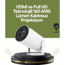 Epilons Mey Ithalat® HDMI ve USB Girişli Uzun Ömürlü Ampullü Projeksiyon