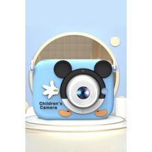 Dijital Fotoğraf Makineleri Oyunlu Çocuk Kamerası 1080P Hd CMR16 Mavi