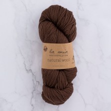 Nikaa Shop La Mia Natural Wool Acı Kahverengi El Örgü Ipi - H7 - 33602
